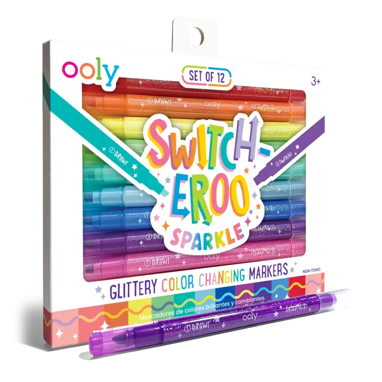 Ooly Switch-eroo Sparkly Glittery Color Changing Markers