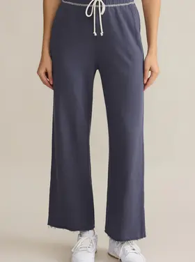 Z Supply Huntington French Terry Pant Worn Blue