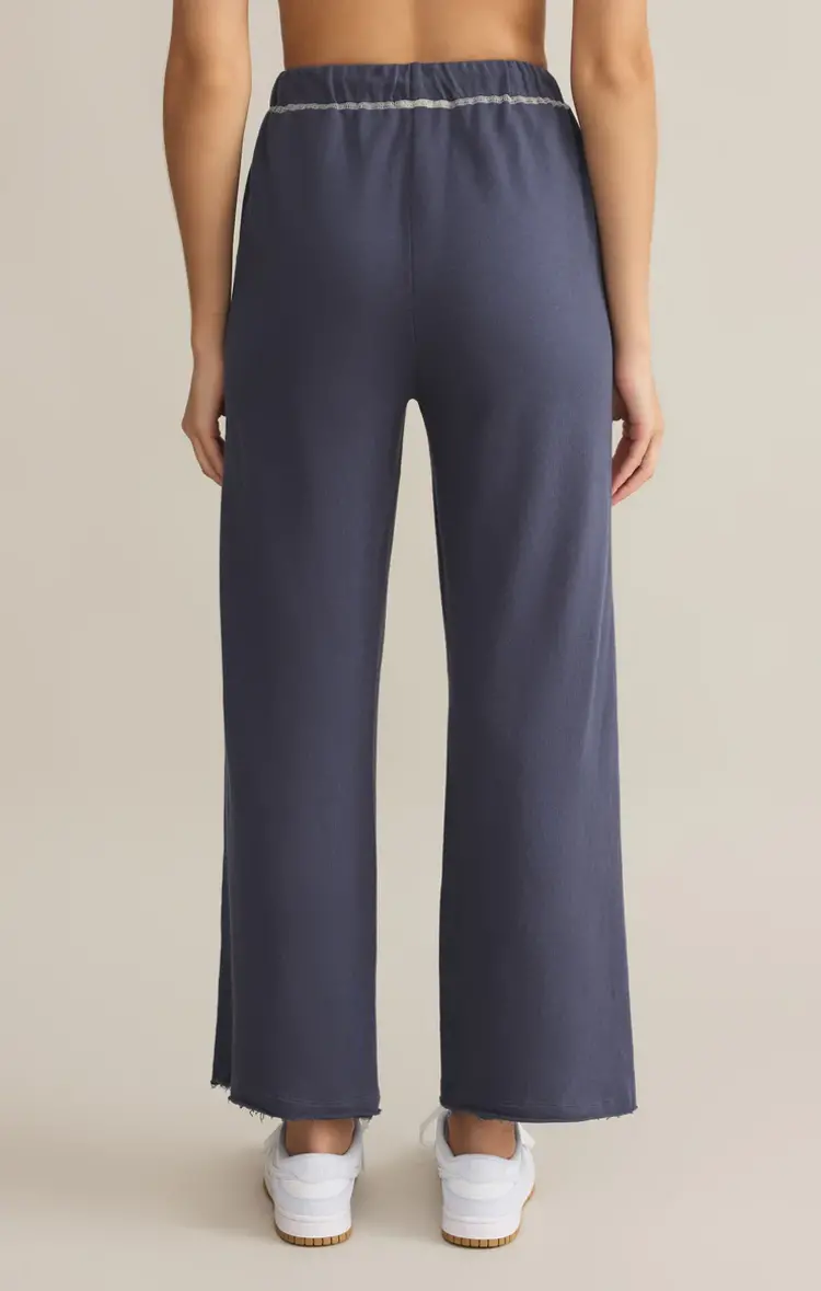 Z Supply Huntington French Terry Pant Worn Blue