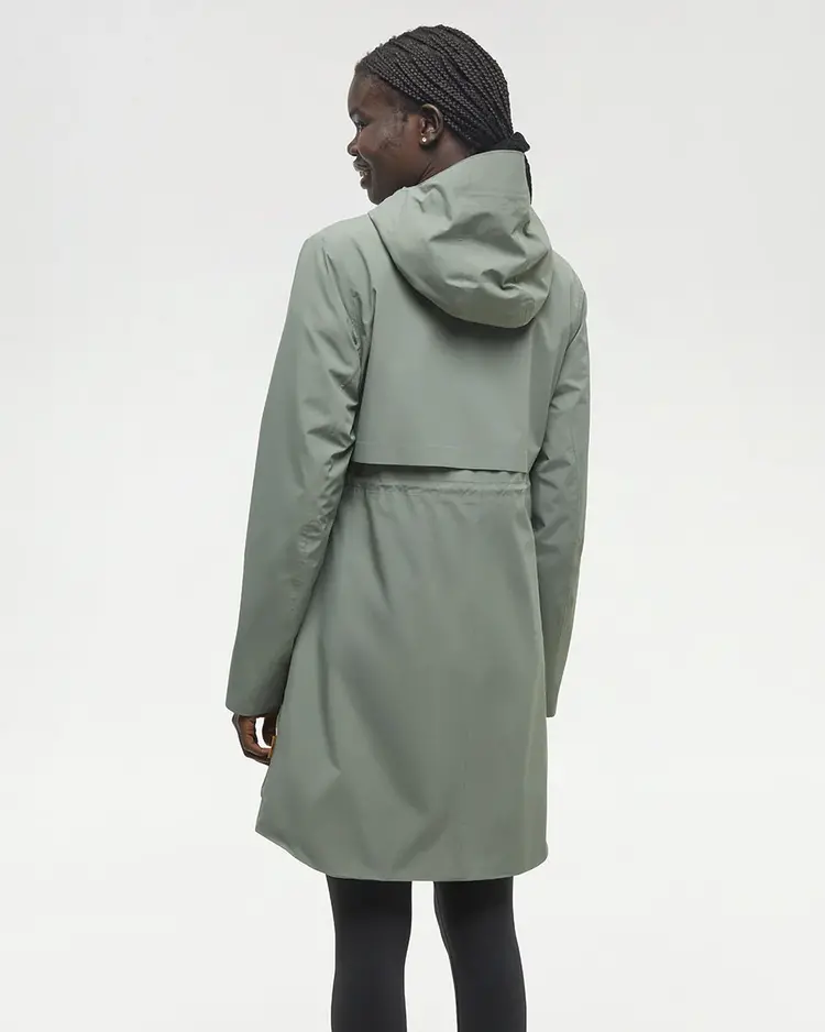 Ten Tree Nimbus Long Rain Jacket Agave Green