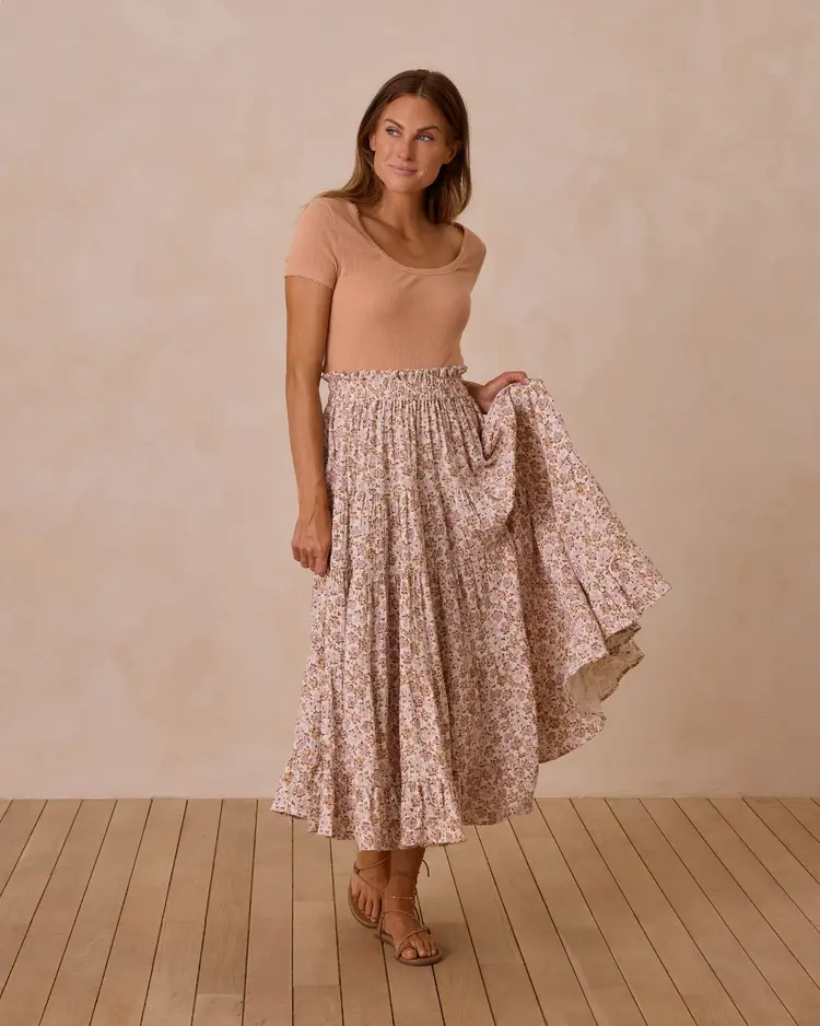 Rylee + Cru Inc. POINTELLE TEE | GRAPEFRUIT