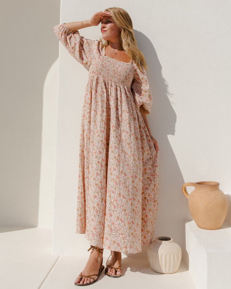 Rylee + Cru Inc. DELLA DRESS | PINK GARDENIA