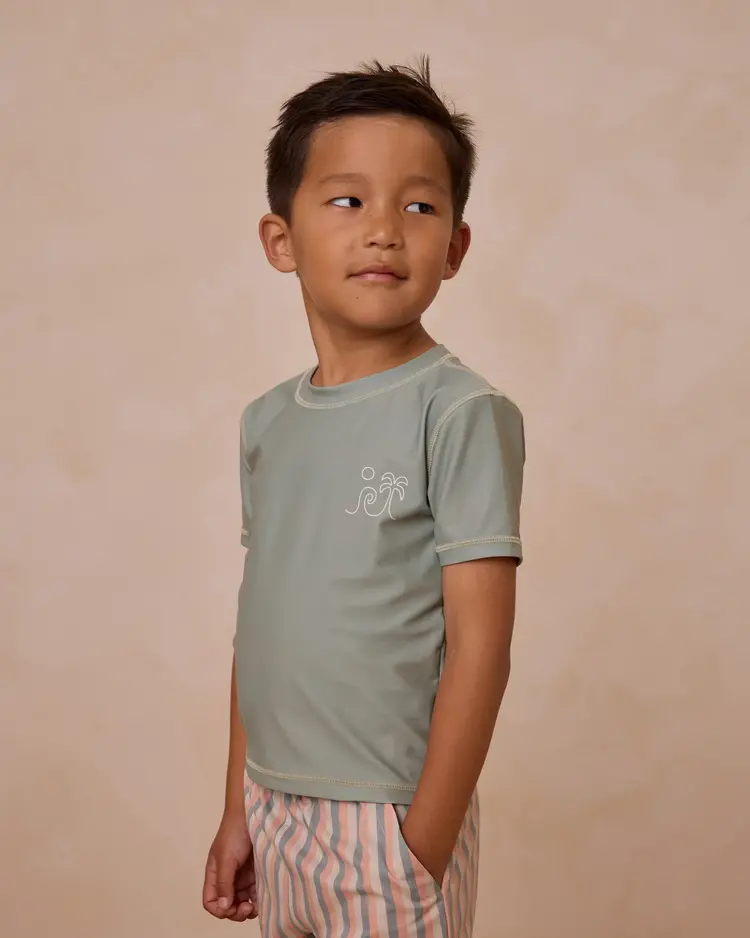 Rylee + Cru Inc. BOYS RASHGUARD || EUCALYPTUS