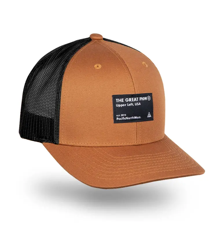 The Great PNW Serial Trucker Hat Camel