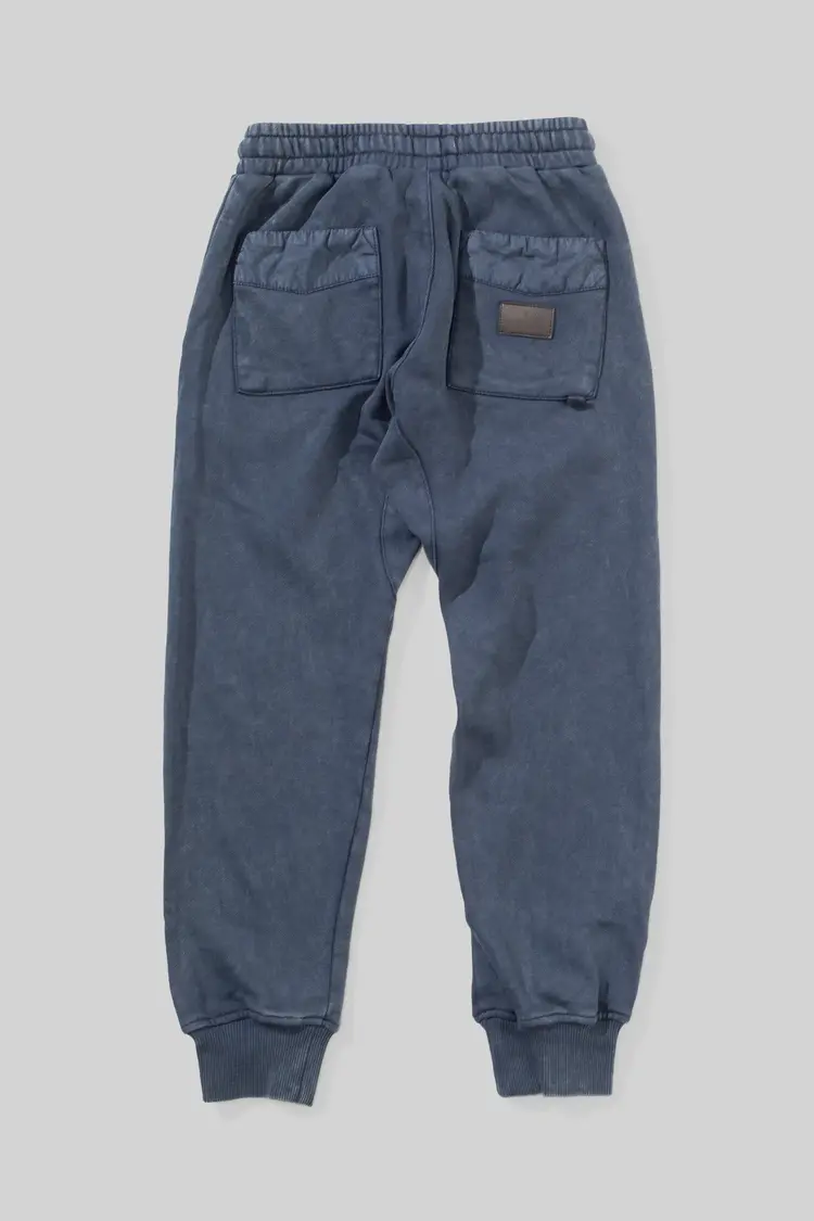 Munster Kids Poplin Patch Pant Wash Dark Denim