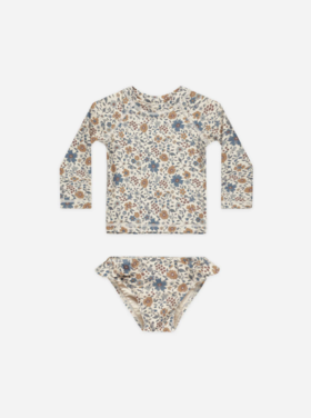 Rylee + Cru Inc. MARYN RASHGUARD SET || GARDENIA