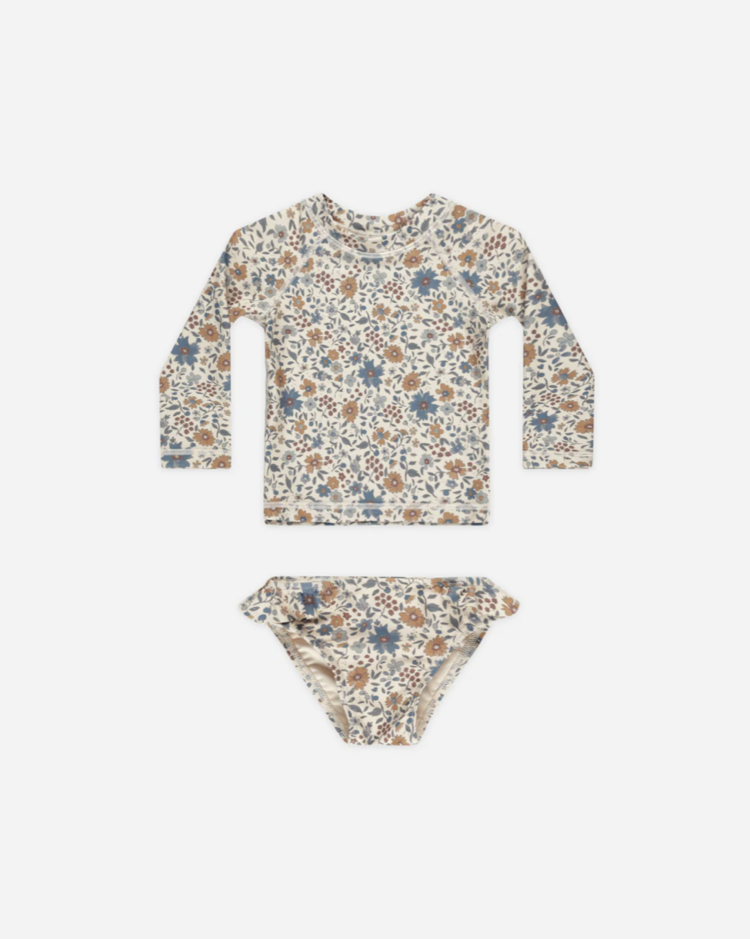Rylee + Cru Inc. MARYN RASHGUARD SET || GARDENIA