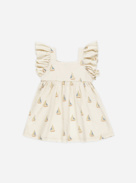 Rylee + Cru Inc. MARIPOSA DRESS || SAILBOATS