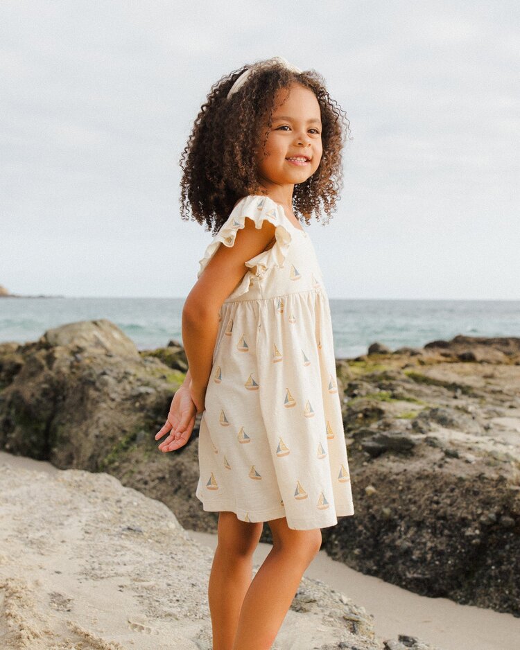 Rylee + Cru Inc. MARIPOSA DRESS || SAILBOATS