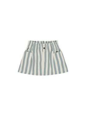 Rylee + Cru Inc. DENIM MINI SKIRT || OCEAN STRIPE
