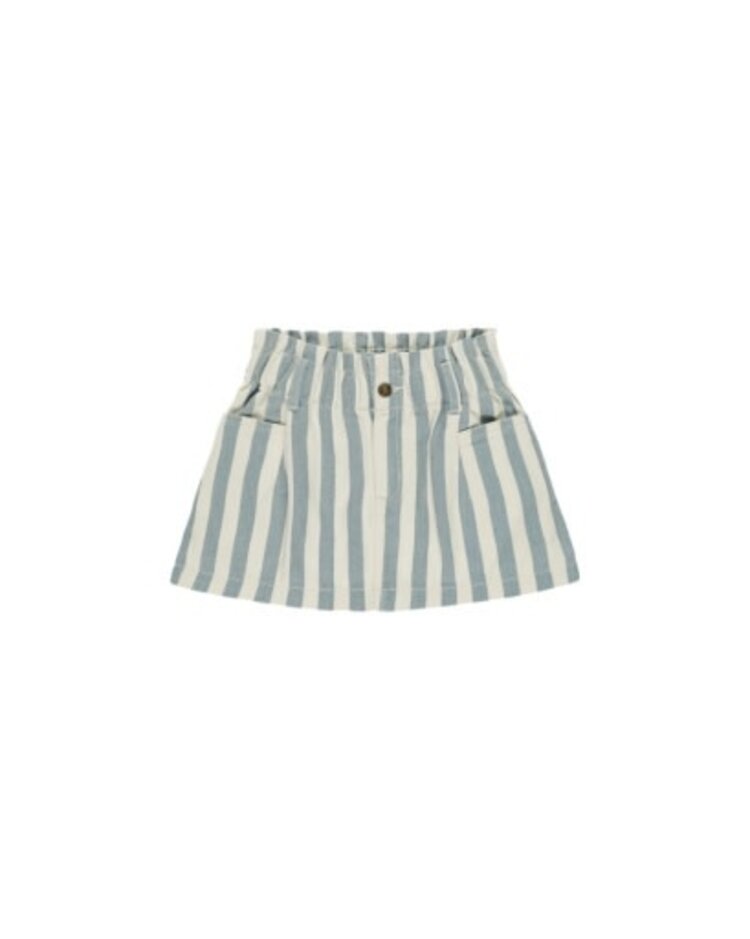 Rylee + Cru Inc. DENIM MINI SKIRT || OCEAN STRIPE