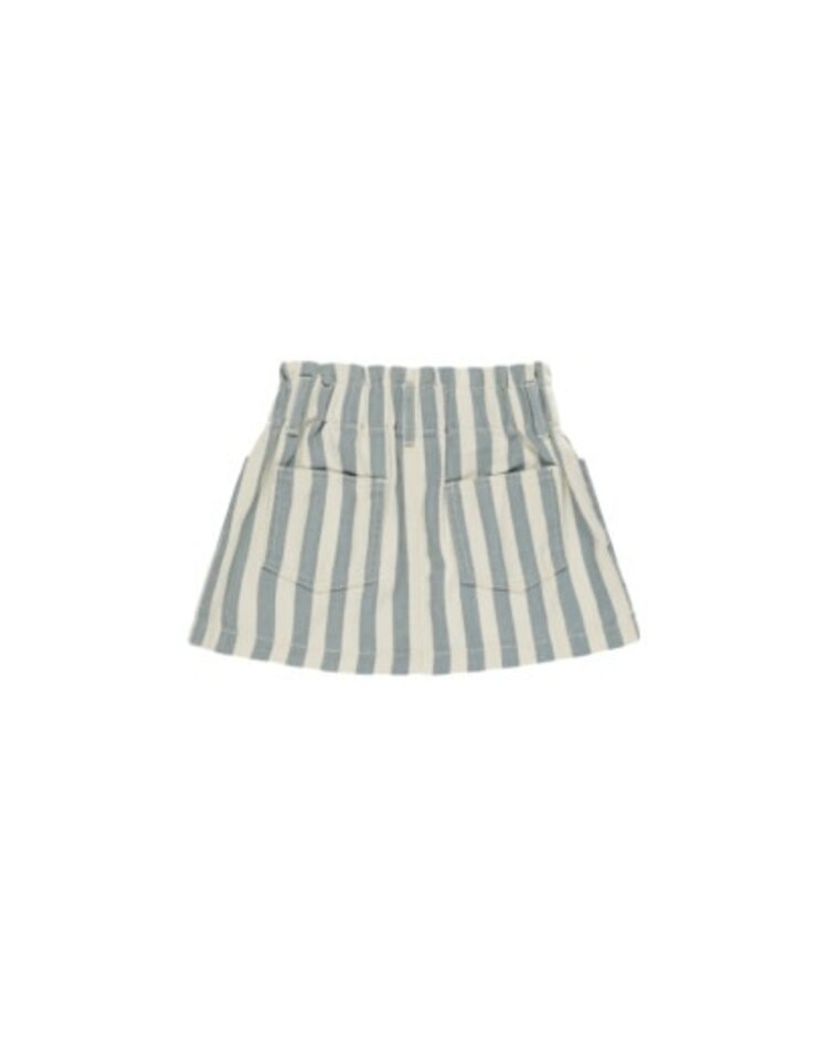 Rylee + Cru Inc. DENIM MINI SKIRT || OCEAN STRIPE