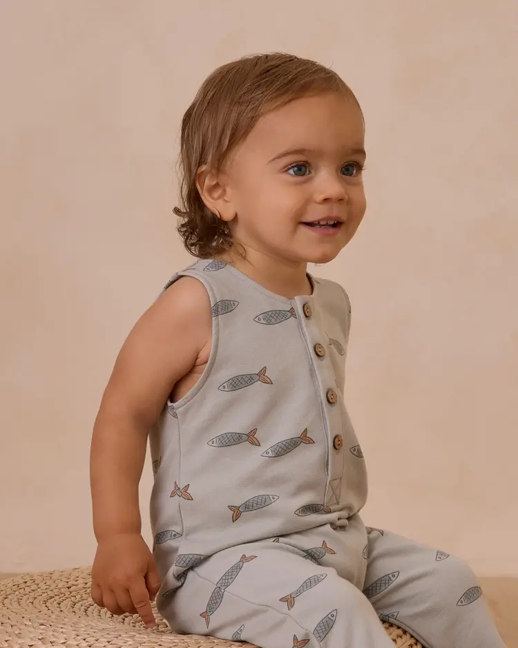 Rylee + Cru Inc. TERRY JUMPSUIT || SARDINES