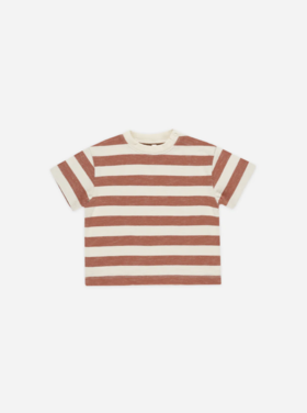 Rylee + Cru Inc. RELAXED TEE || POPPY STRIPE