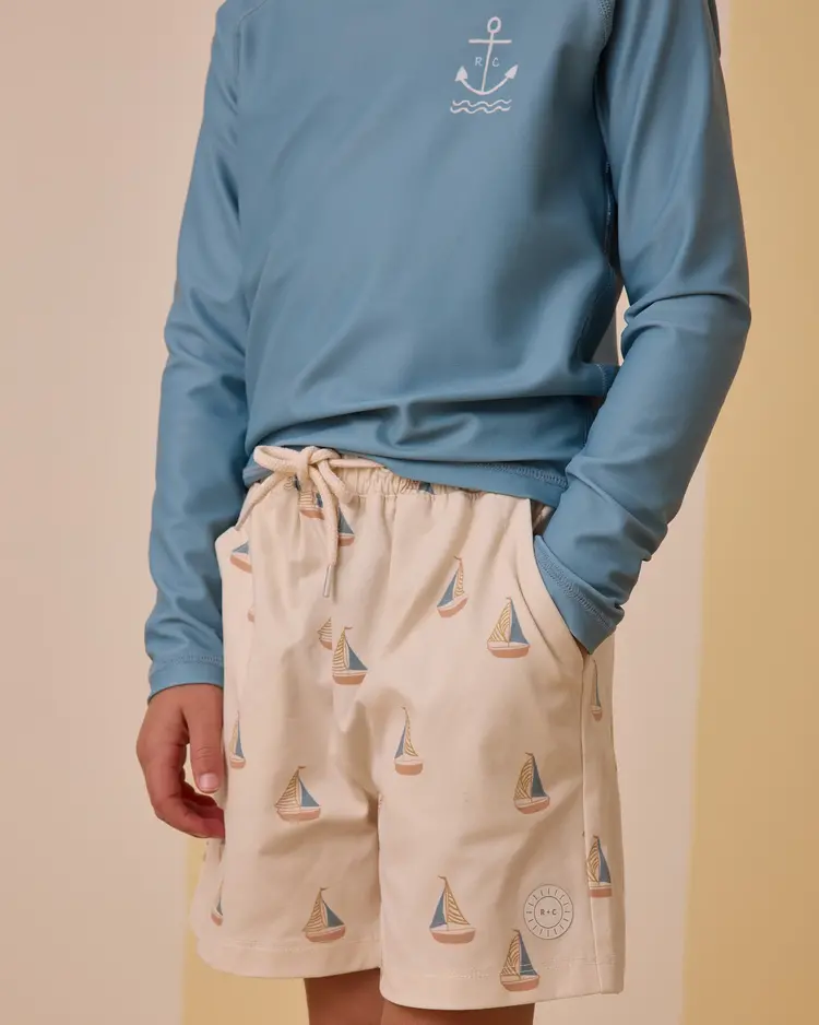 Rylee + Cru Inc. BOARDSHORT || SAILBOATS