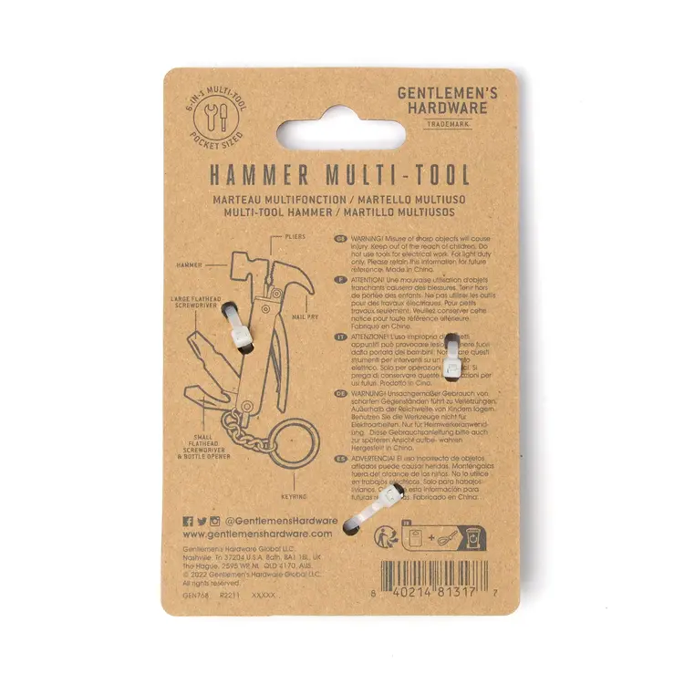 Gentlemen's Hardware Hammer Multi Tool