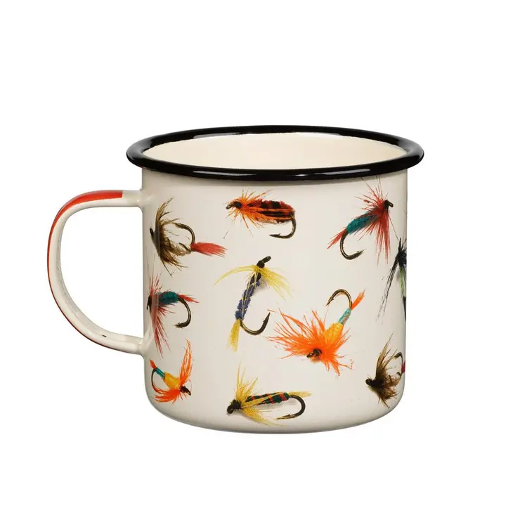 Gentlemen's Hardware Fly Fishing Enamel Mug