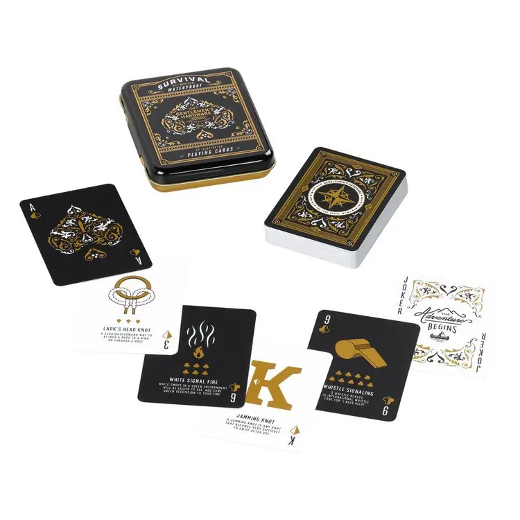 Gentlemen's Hardware Survival Playing Cards In Tin