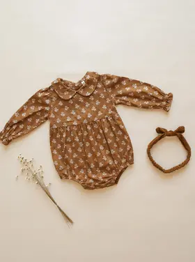 Rylee + Cru Inc. CORA ROMPER || GOLDEN FLEUR