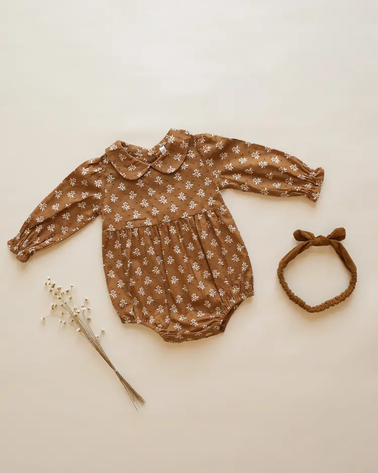 Rylee + Cru Inc. CORA ROMPER || GOLDEN FLEUR