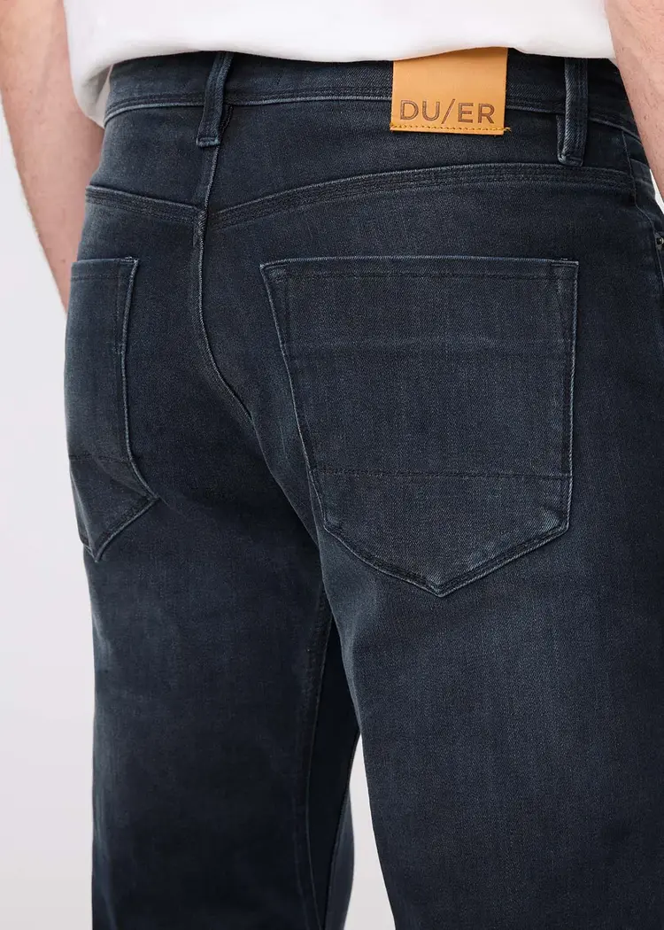Duer Performance Denim Slim Straight- Carbon Stone