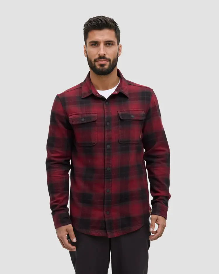 Ten Tree Kapok Flannel Colville Deep Burgundy