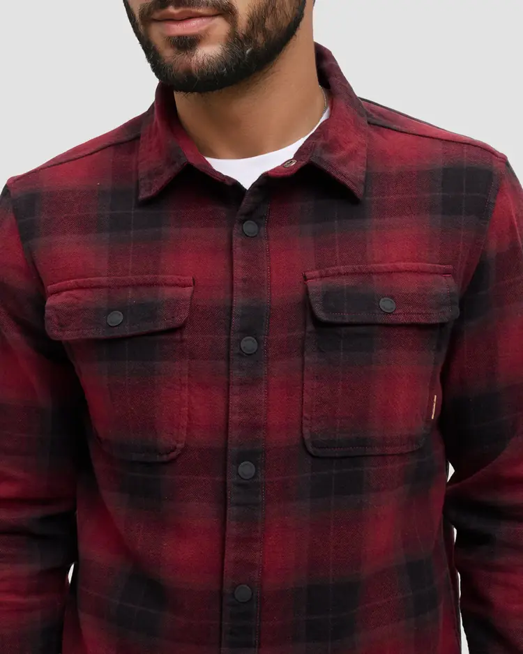 Ten Tree Kapok Flannel Colville Deep Burgundy