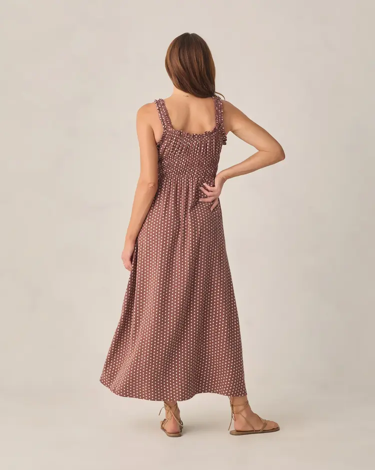 Rylee + Cru LLC JANE DRESS | CHOCOLATE POLKA DOT