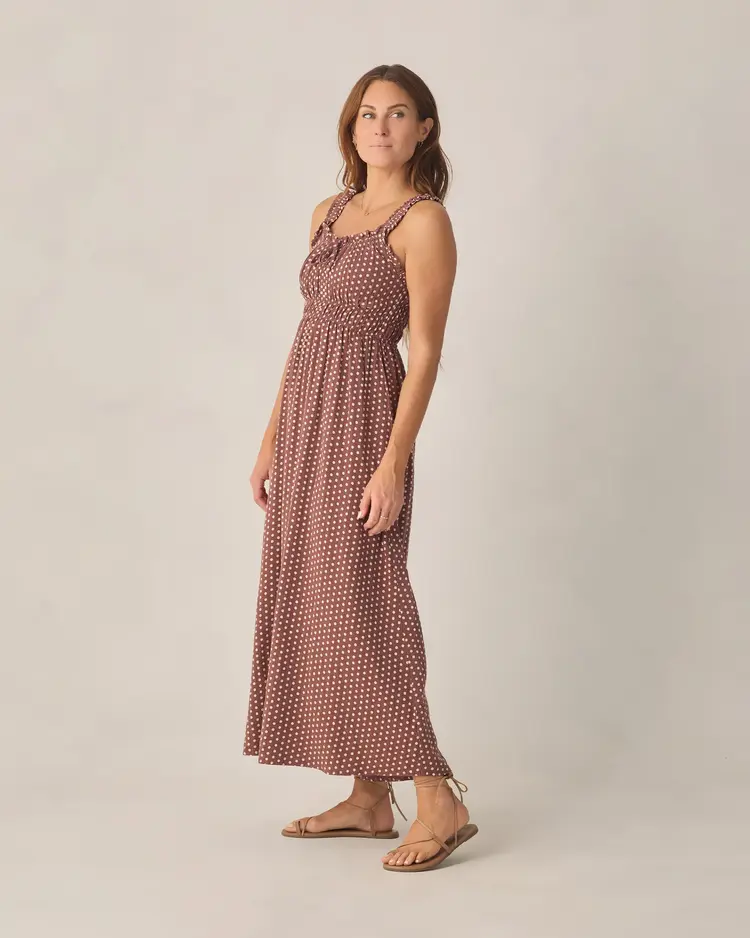 Rylee + Cru LLC JANE DRESS | CHOCOLATE POLKA DOT