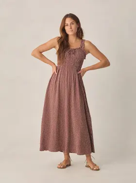 Rylee + Cru LLC JANE DRESS | CHOCOLATE POLKA DOT