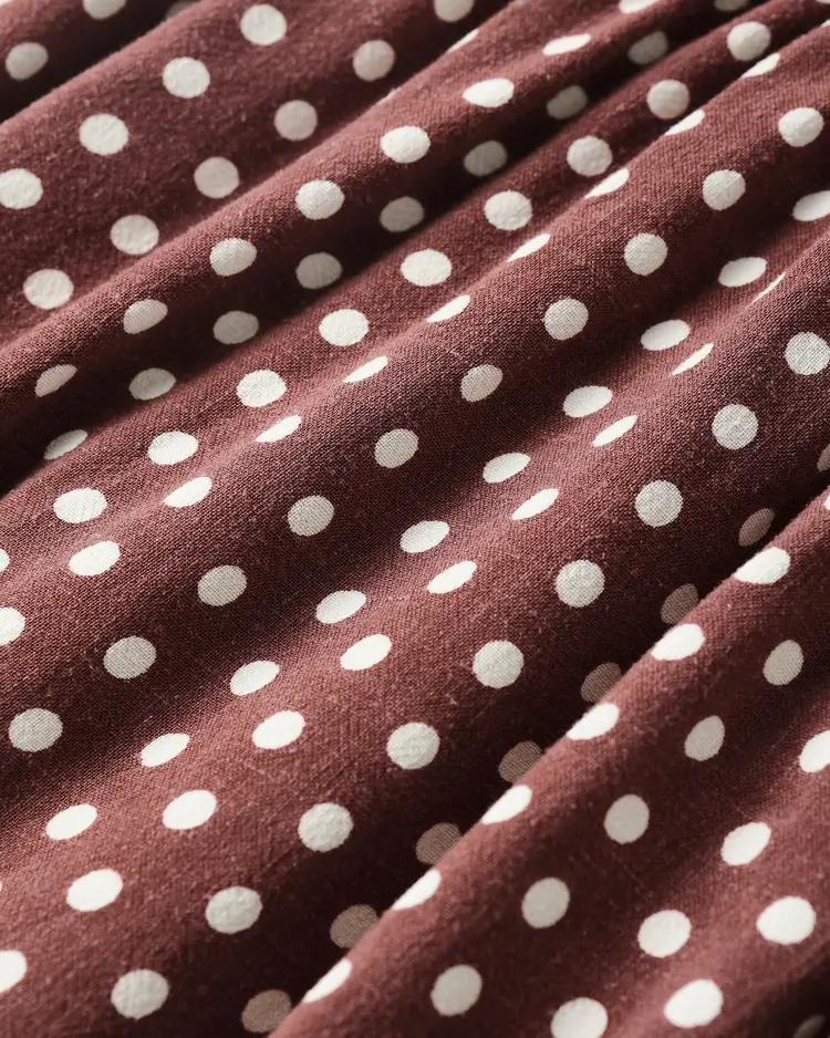 Rylee + Cru LLC JANE DRESS | CHOCOLATE POLKA DOT