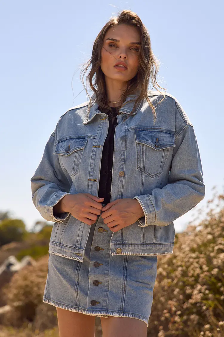 Saltwater Luxe Violetta Jacket Ocean Wash