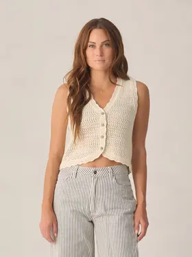 Rylee + Cru LLC KNIT VEST | NATURAL