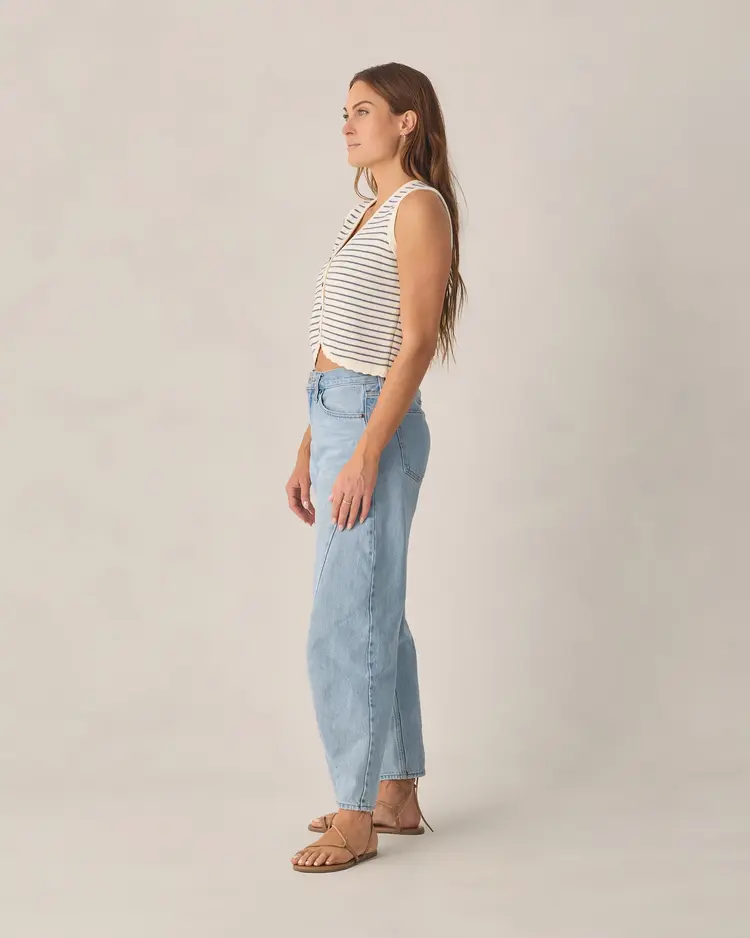 Rylee + Cru LLC KNIT VEST | MARINE STRIPE