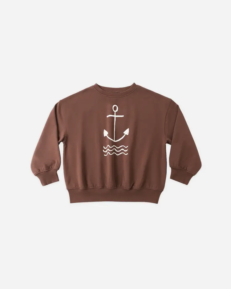 Rylee + Cru LLC RELAXED SWEATSHIRT || ANCHOR