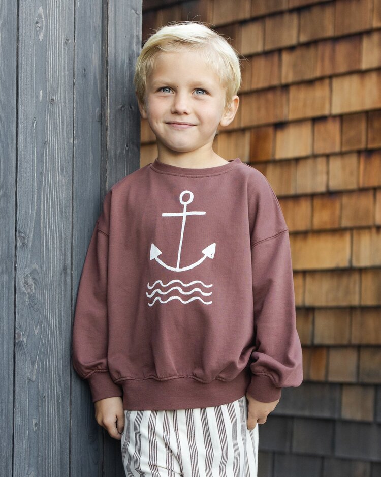 Rylee + Cru LLC RELAXED SWEATSHIRT || ANCHOR