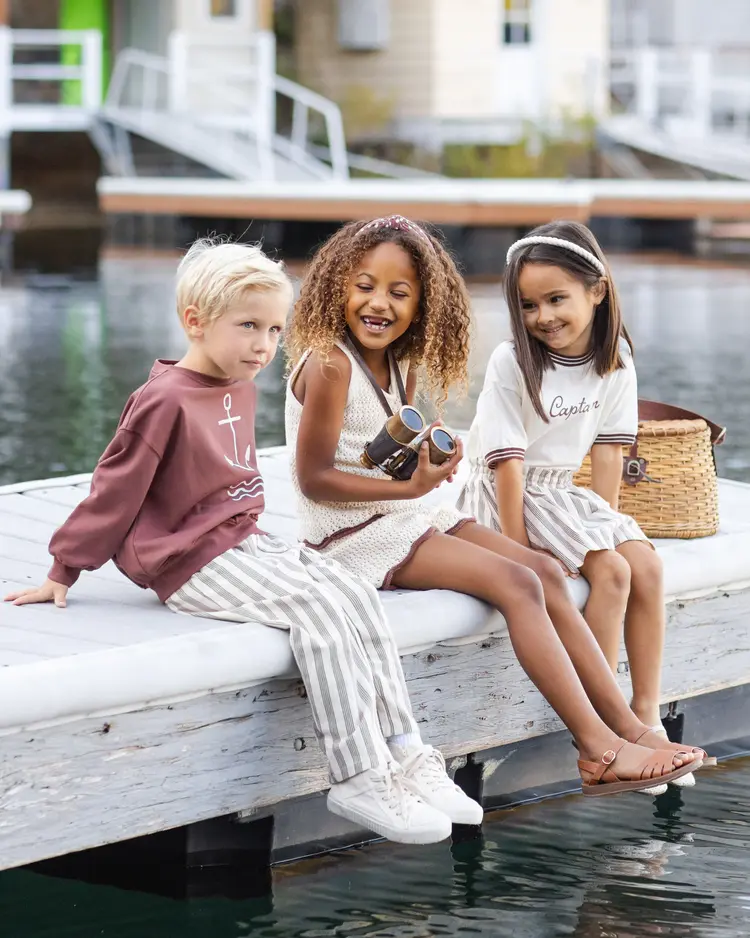 Rylee + Cru LLC RORY PANT || BROWN STRIPE