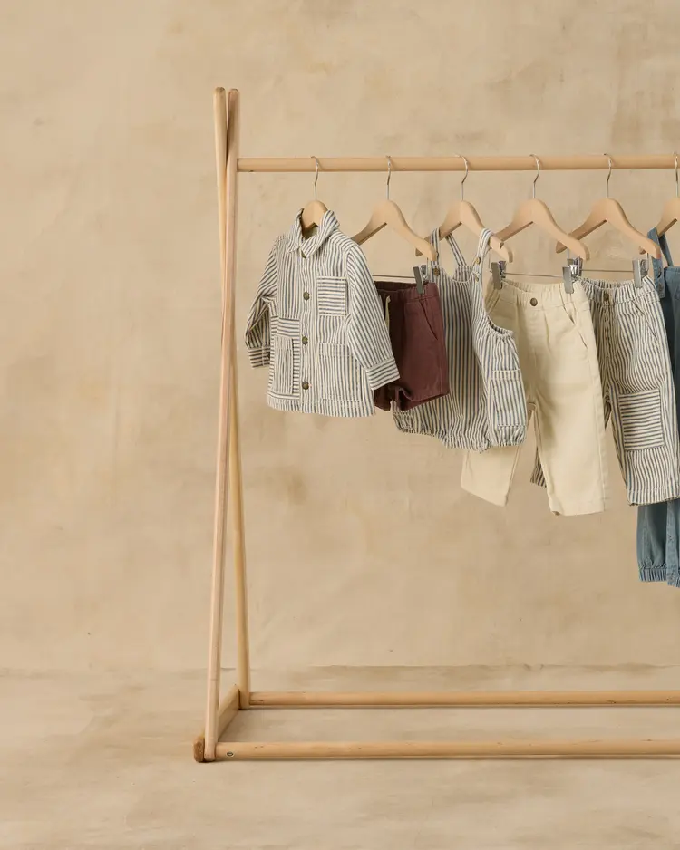 Rylee + Cru LLC DENIM JACKET || RAILROAD STRIPE