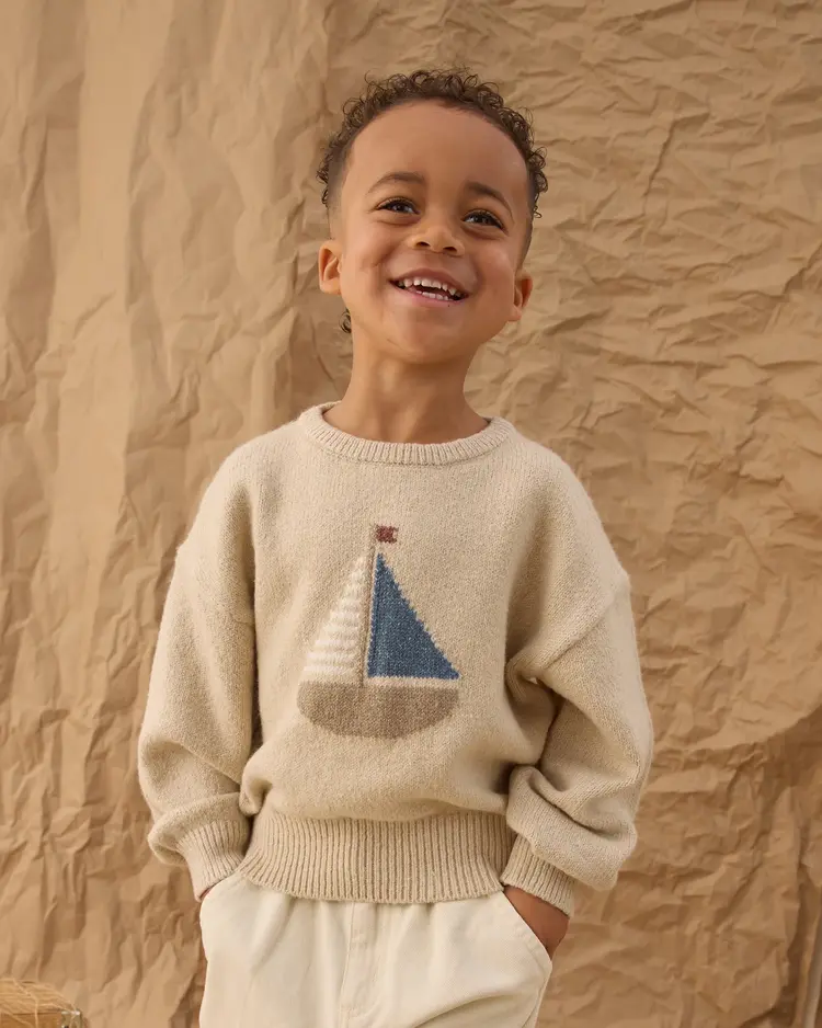 Rylee + Cru LLC ASPEN SWEATER || SAILBOAT