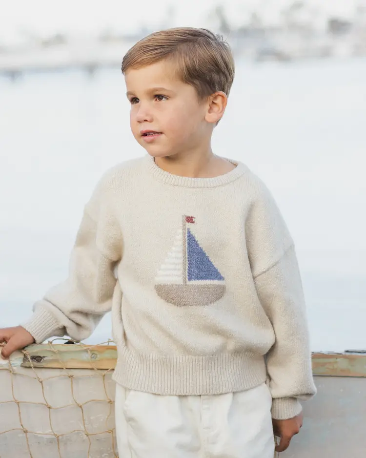 Rylee + Cru LLC ASPEN SWEATER || SAILBOAT