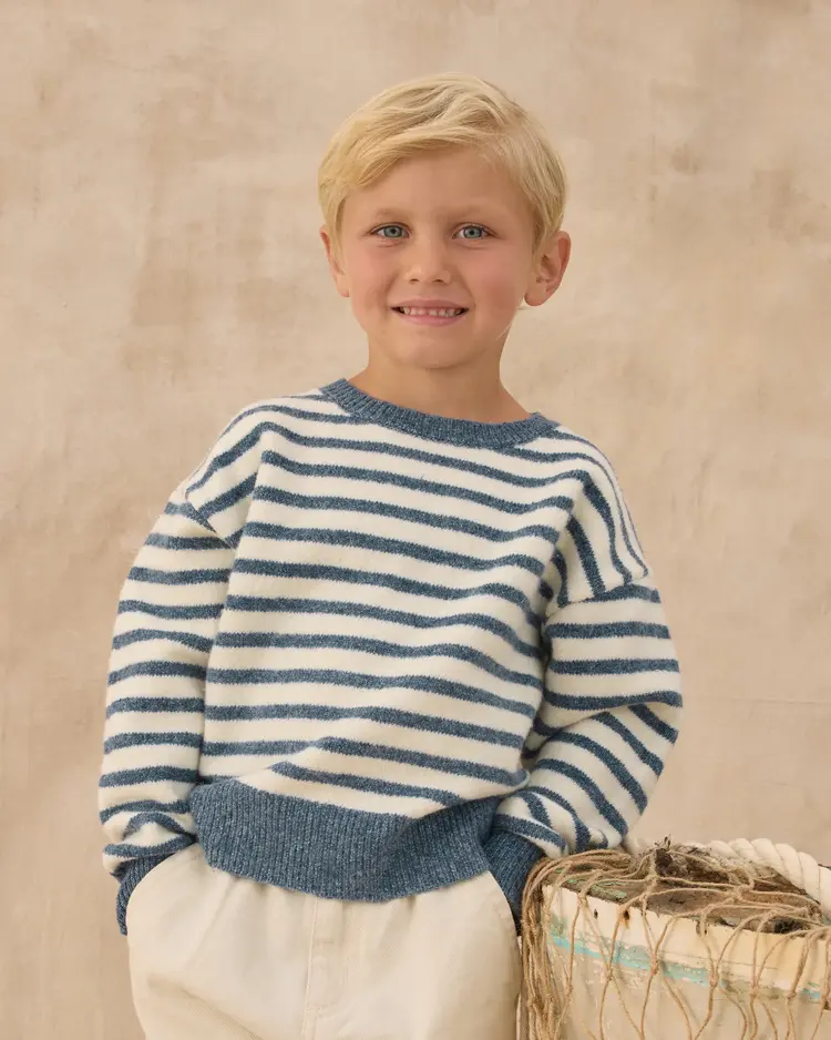 Rylee + Cru LLC ASPEN SWEATER || MARITIME STRIPE