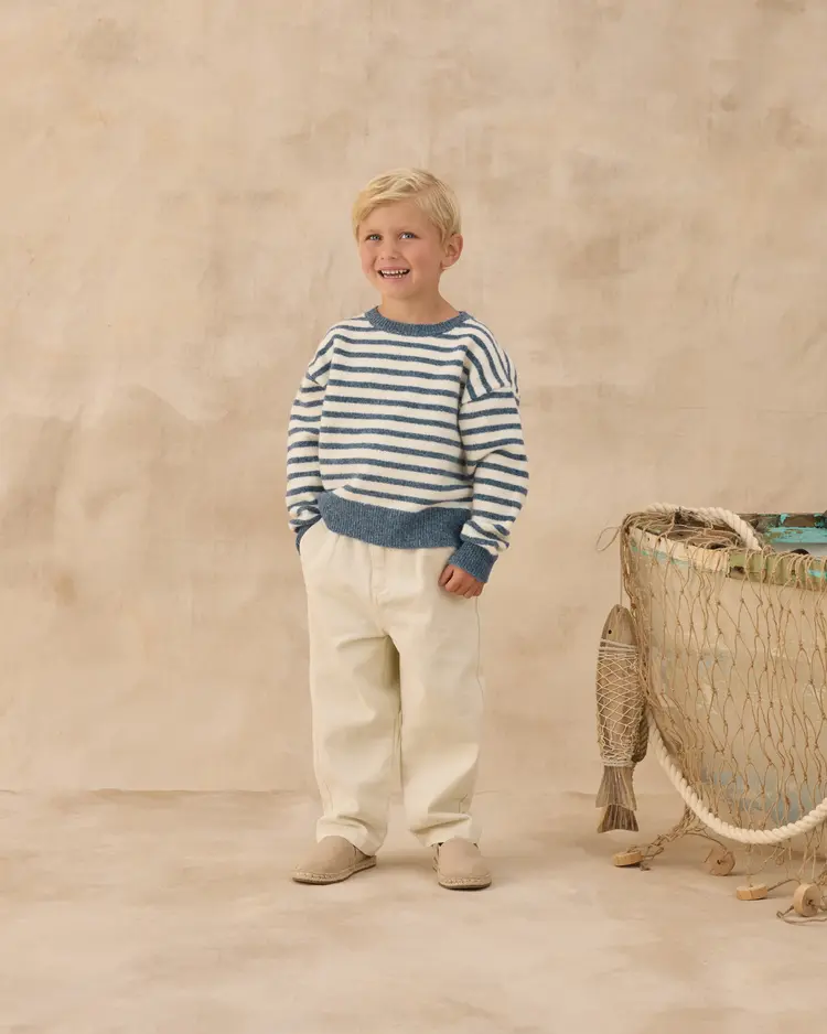 Rylee + Cru LLC ASPEN SWEATER || MARITIME STRIPE