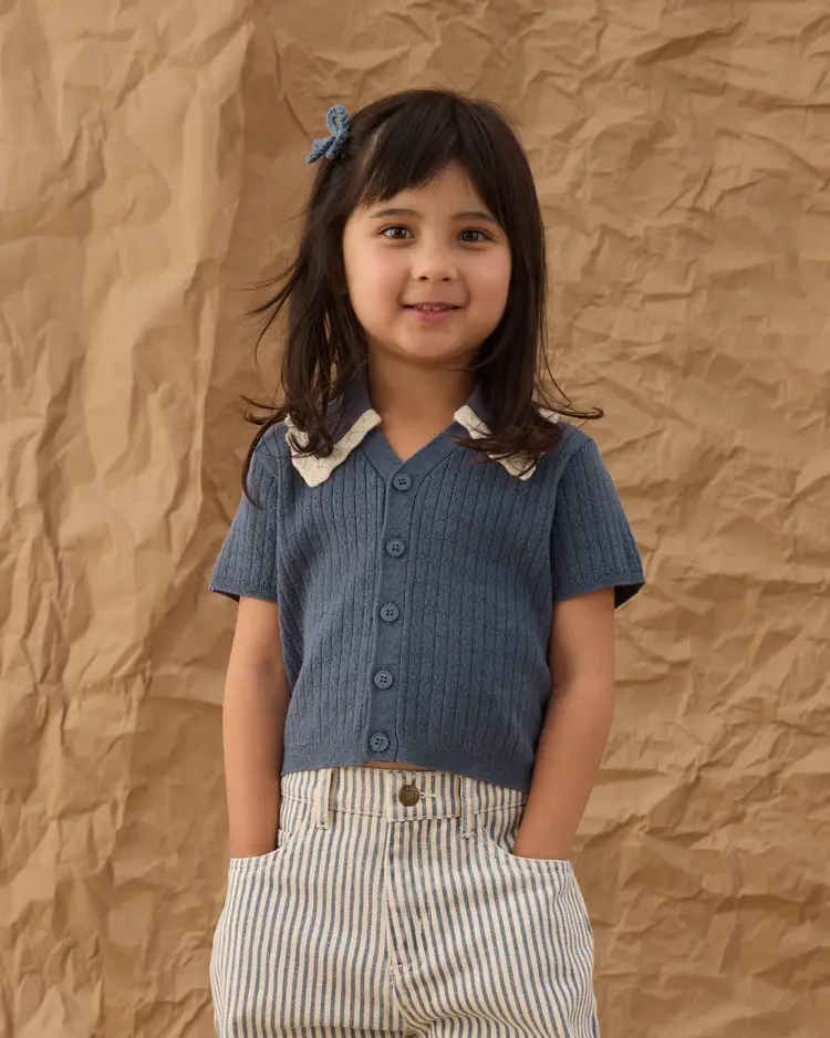 Rylee + Cru LLC SLOANE KNIT TOP || MARINE