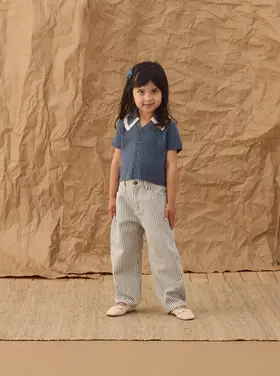 Rylee + Cru LLC BARREL PANT || RAILROAD STRIPE