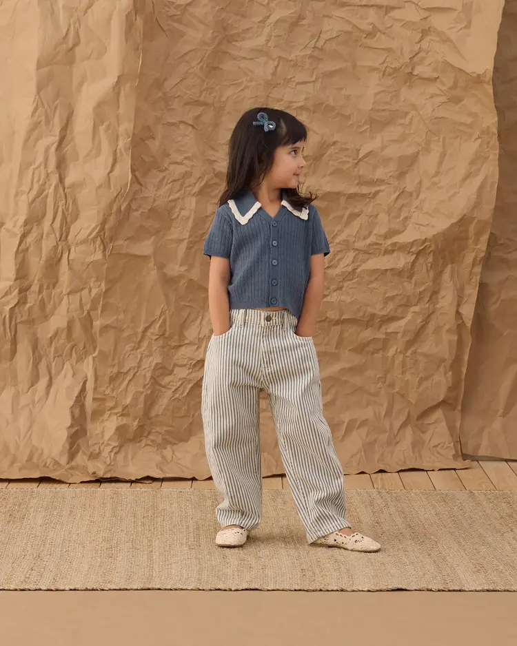 Rylee + Cru LLC BARREL PANT || RAILROAD STRIPE