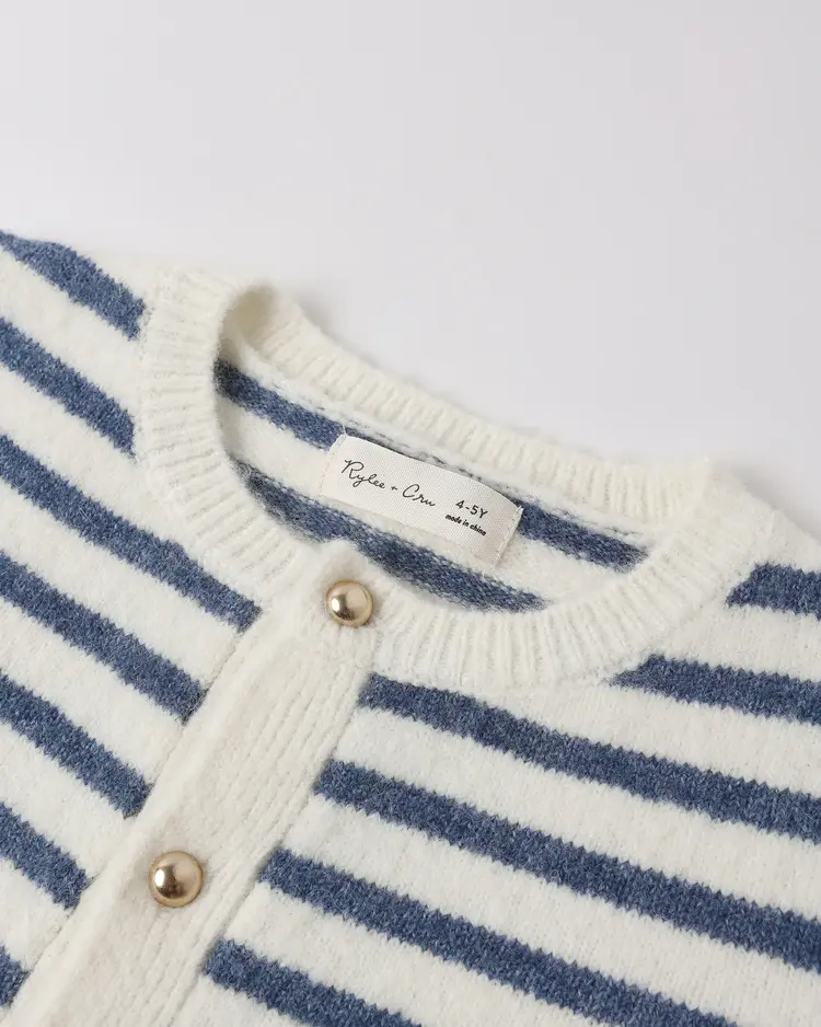 Rylee + Cru LLC CLASSIC CARDIGAN || MARITIME STRIPE