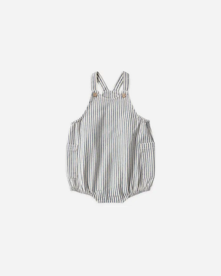 Rylee + Cru LLC LOU ROMPER || RAILROAD STRIPE