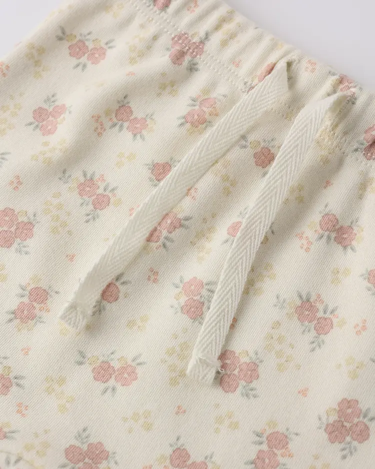 Rylee + Cru LLC WRAP TOP + FOOTED PANT SET || FLOWER FIELD