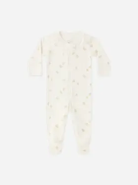 Rylee + Cru LLC ZIP LONG SLEEVE SLEEPER FOOTIE || CHICKS