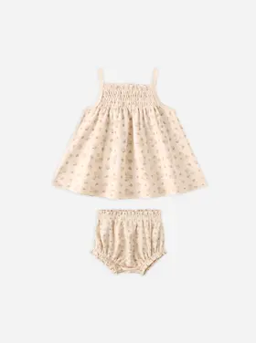 Rylee + Cru LLC SMOCKED TANK + BLOOMER SET || STRAWBERRIES